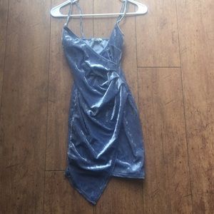 Gorgeous blue velvet dress